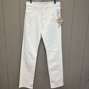 MOTHER The Smarty Pants Skimp High Rise Jeans in Totally Innocent White sz 27